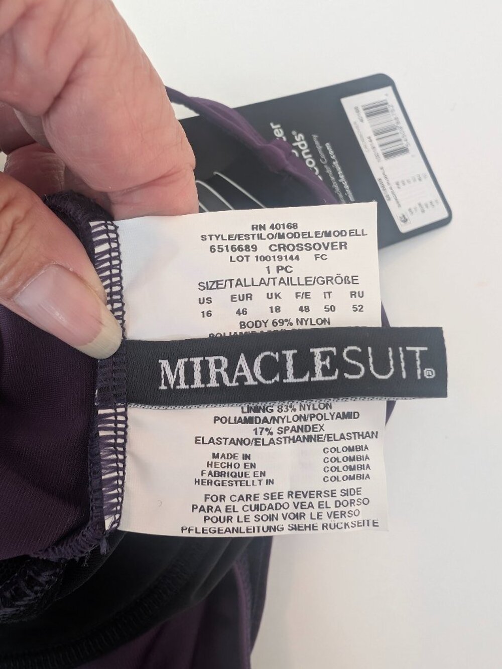 Miracle Suit new with tags purple - Picture 7 of 7